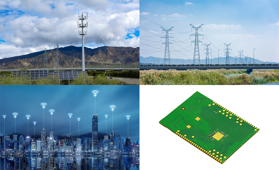 Wireless network of power tower wireless transmission of long-distance wifi transceiver module